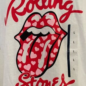 Rolling Stones and Sriracha Kids White T-Shirts Lot of 2 size L (10/12)